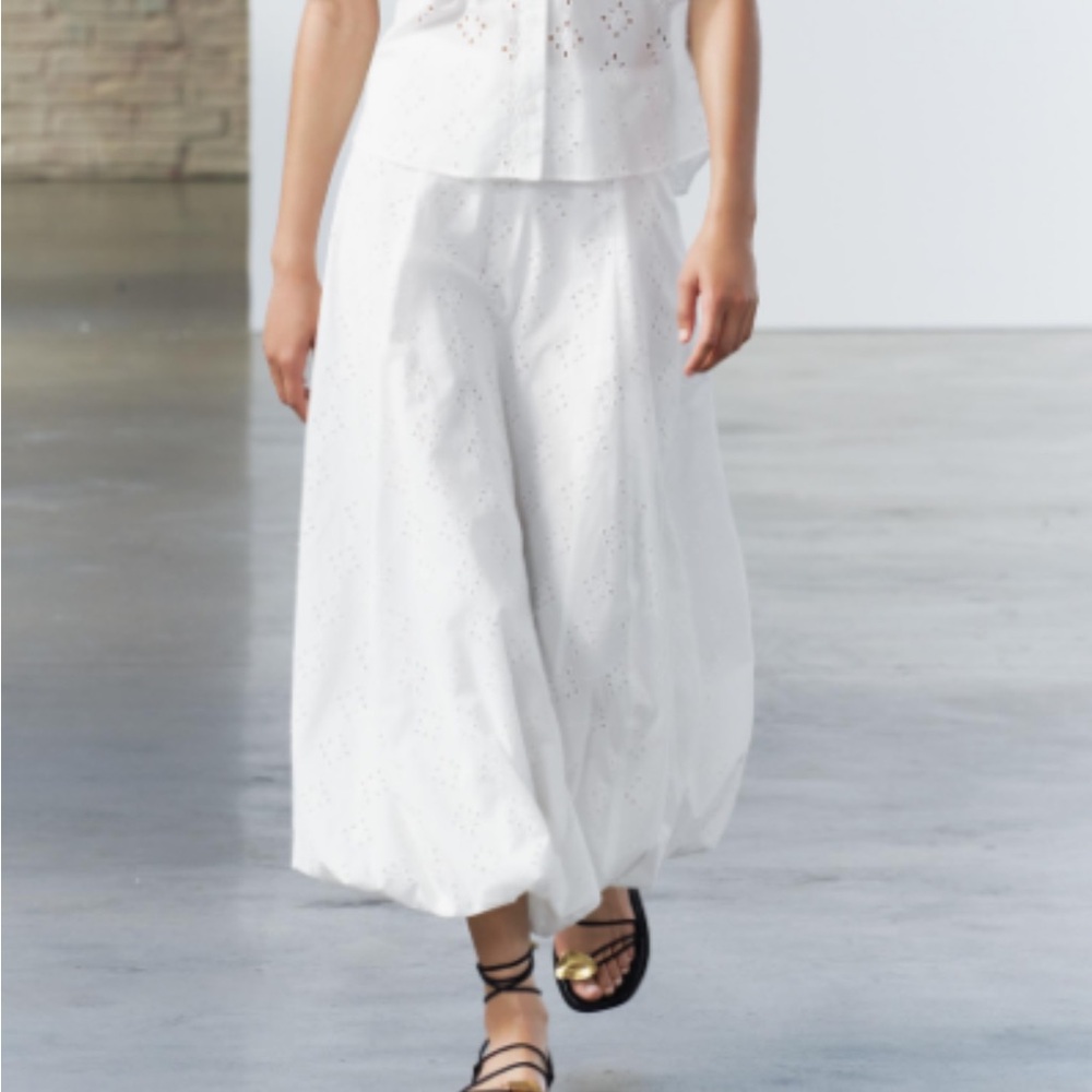 Zara White Skirt
